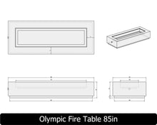 Load image into Gallery viewer, The Freedom Collection - OLYMPIC Concrete Fire Table
