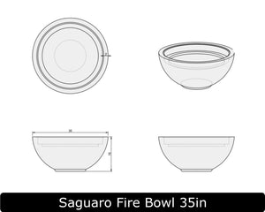 The Freedom Collection - SAGUARO Concrete Fire Bowl