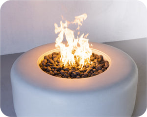 The Freedom Collection - SEQUOIA ROUND Concrete Fire Table