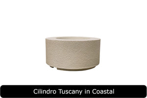 Cilindro Tuscany Fire Table in Coastal Concrete Finish