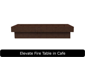 Elevate Fire Table in Cafe Concrete Finish