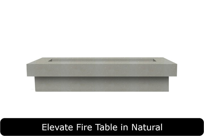 Elevate Fire Table in Natural Concrete Finish