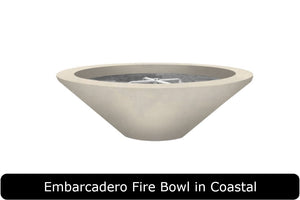 Embarcadero Fire Bowl in Coastal Concrete Finish