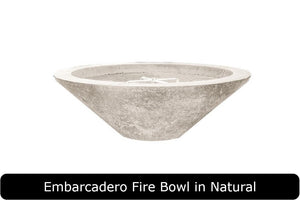 Embarcadero Fire Bowl in Natural Concrete Finish