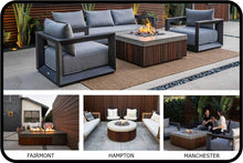 Load image into Gallery viewer, Lifestyle Image of the Elements Collection Concrete Fire Tables
