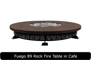 Fuego Fire Table in Cafe Concrete Finish