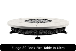 Fuego Fire Table in Ultra Concrete Finish