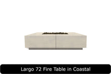 Load image into Gallery viewer, Largo 72 Fire Table in Coastal Concrete Finish
