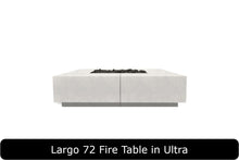 Load image into Gallery viewer, Largo 72 Fire Table in Ultra Concrete Finish
