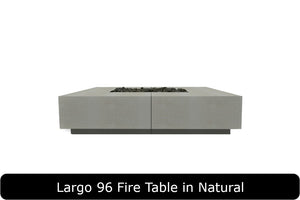 Largo 96 Fire Table in Natural Concrete Finish