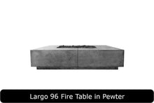 Load image into Gallery viewer, Largo 96 Fire Table in Pewter Concrete Finish
