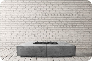 Studio Image of the Largo 96 Concrete Fire Table