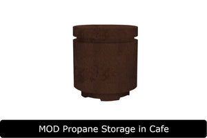 MOD Propane Tank Storage in Cafe Concrete Finish
