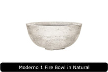 Load image into Gallery viewer, Moderno 1 Fire Bowl in Natural Concrete Finish
