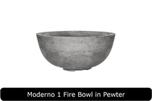 Load image into Gallery viewer, Moderno 1 Fire Bowl in Pewter Concrete Finish
