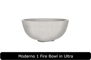Moderno 1 Fire Bowl in Ultra Concrete Finish