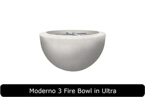Moderno 3 Fire Bowl in Ultra Concrete Finish