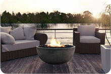 Load image into Gallery viewer, Lifestyle Image of the Moderno 1 Concrete Fire Bowl

