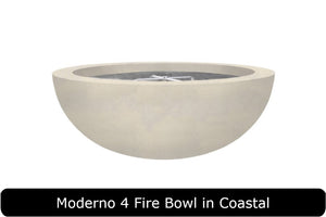 Moderno 4 Fire Bowl in Coastal Concrete Finish