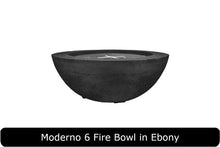 Load image into Gallery viewer, Moderno 6 Fire Bowl in Ebony Concrete Finish

