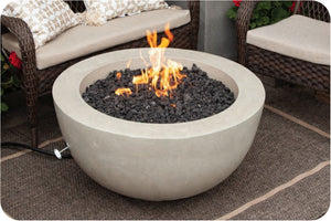 Lifestyle Image of the Moderno 8 Concrete Fire Bowl