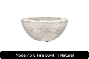 Moderno 8 Fire Bowl in Natural Concrete Finish