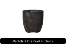 Load image into Gallery viewer, Pentola 2 Fire Bowl in Ebony Concrete Finish
