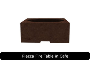 Piazza Fire Table in Cafe Concrete Finish