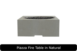 Piazza Fire Table in Natural Concrete Finish