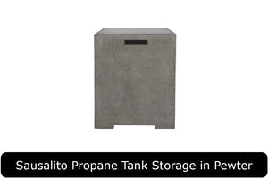 Sausalito Propane Tank Storage in Pewter Concrete Finish