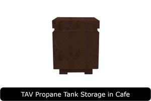 TAV Propane Tank Storage in Cafe Concrete Finish