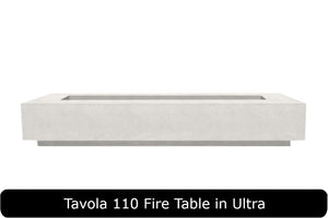 Tavola 110 Fire Table in Ultra Concrete Finish