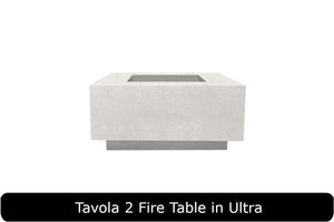 Tavola 2 Fire Table in Ultra Concrete Finish