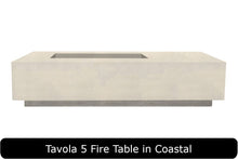 Load image into Gallery viewer, Tavola 5 Fire Table in Coastal Concrete Finish
