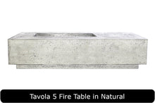 Load image into Gallery viewer, Tavola 5 Fire Table in Natural Concrete Finish
