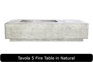 Tavola 5 Fire Table in Natural Concrete Finish