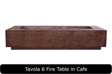 Load image into Gallery viewer, Tavola 6 Fire Table in Cafe Concrete Finish
