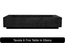 Load image into Gallery viewer, Tavola 6 Fire Table in Ebony Concrete Finish
