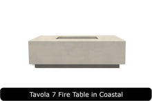 Load image into Gallery viewer, Tavola 7 Fire Table in Coastal Concrete Finish
