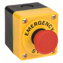 Load image into Gallery viewer, OMRON Push Button Emergency Stop Switch
