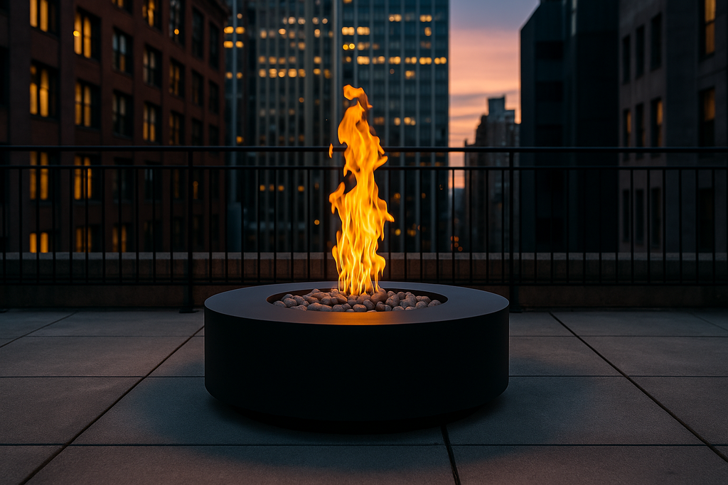 AON C36 — Round Powder-Coated Steel Fire Table (36")
