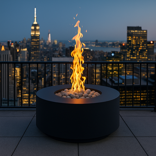 AON C36 — Round Powder-Coated Steel Fire Table (36")