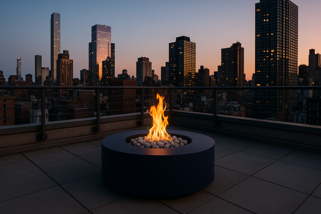 AON C48 — Round Powder-Coated Steel Fire Table (48")