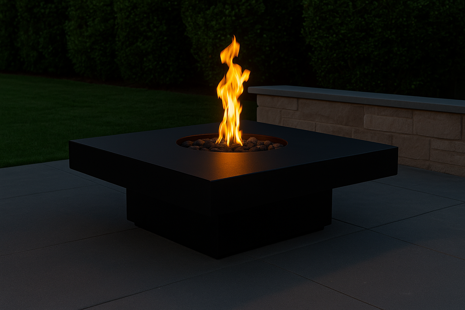 Balboa — Square Concrete Fire Table (48")