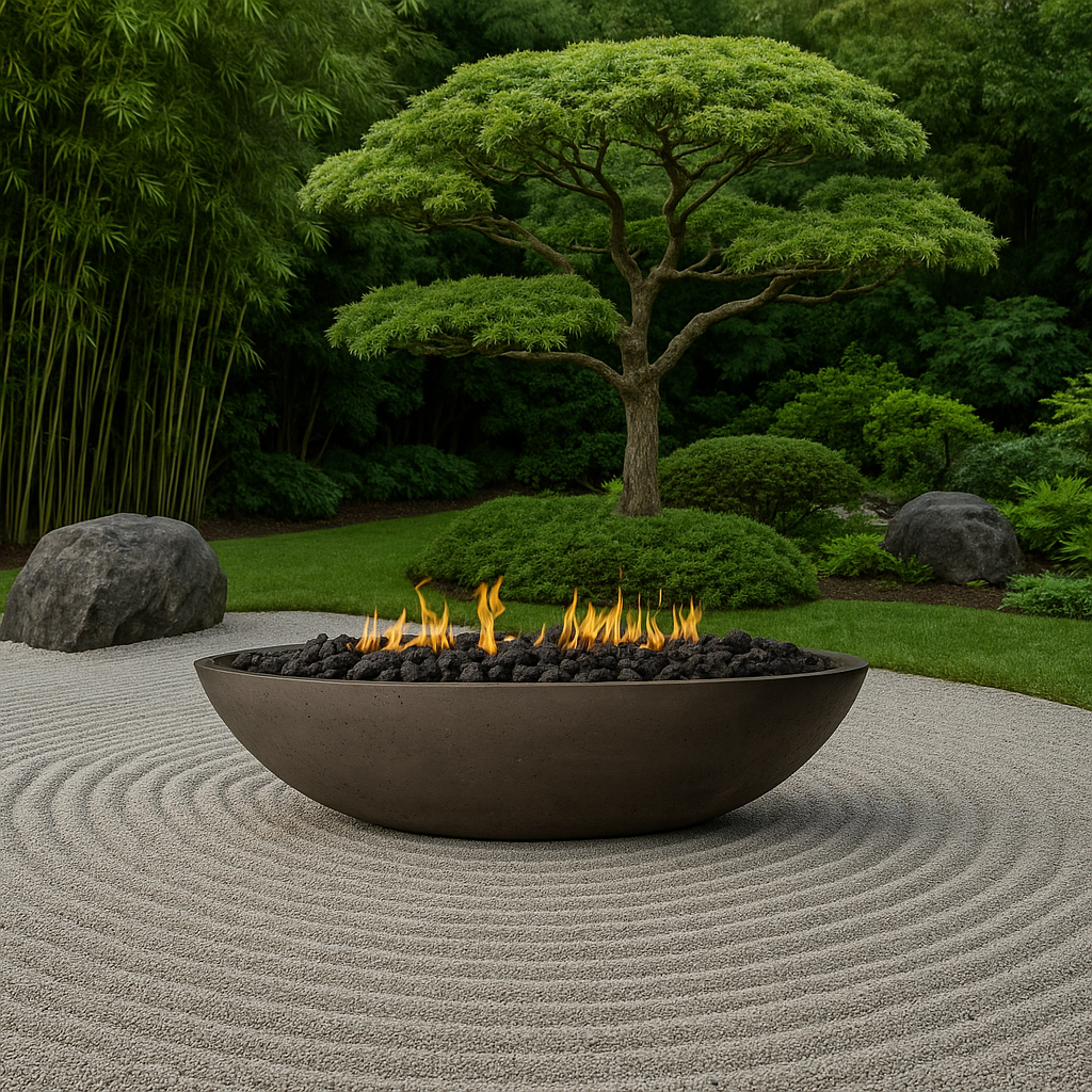 CONTEMPORARY OASIS — Oval Fire Bowl (60")