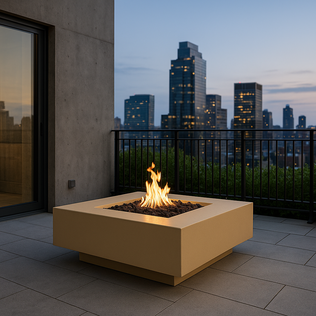 Cabo — Square Concrete Fire Pit Table (36" & 48")