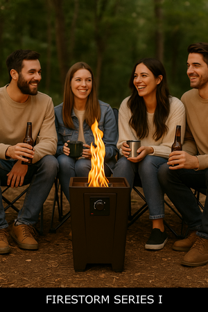Firestorm — Portable Propane Fire Pit Series (I, II, III)