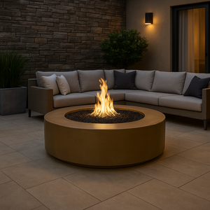 Florence — Round Concrete Fire Pit (46", 54", or 72" Diameter)