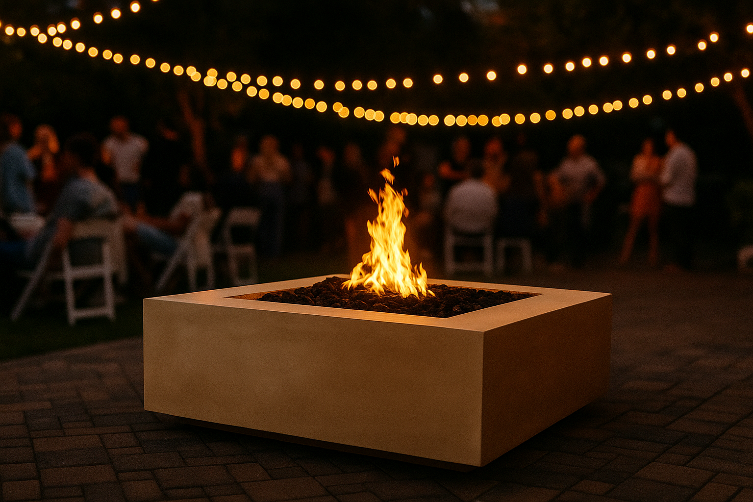 Quad — Square Concrete Fire Pit (36" or 42")