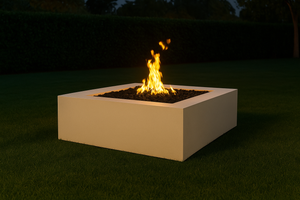 AON S40 — 40" Square Powder-Coated Steel Fire Table